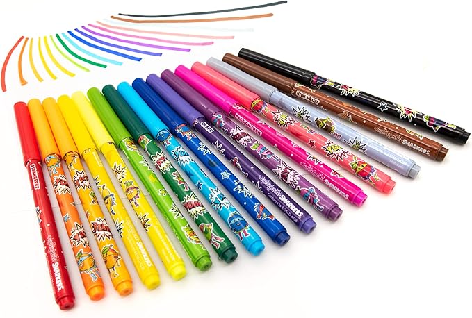 Smarkers - Washable Patented Gourmet Scented Markers, Assorted Colors, Standard Point Felt Tip, 16 Count