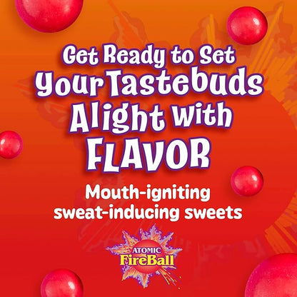 Wonka Atomic Fireball, Candy, Cinnamon Flavor, Individually Wrapped, 7.5 g (240 ct)
