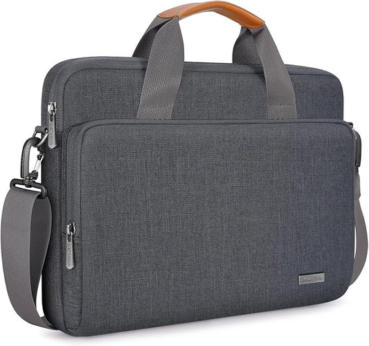 KIZUNA Laptop Bag Case 14 Inch Computer Shoulder Sleeve for 15" MacBook Air M4/IdeaPad Flex 5/Lenovo Yoga Slim 7x & 7i Pro X/IdeaPad Slim 3i/14.5" DELL XPS 14/14.2" Huawei MateBook GT 14/HP/ASUS,Grey