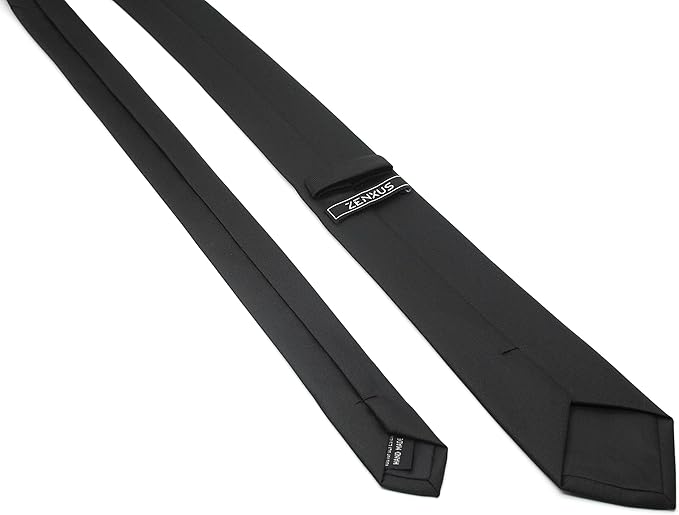 Skinny Solid Ties for Men, 2.5 inch Slim Plain Neckties 4-Pack