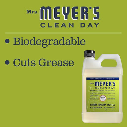 Mrs. MEYER'S CLEAN DAY Hand Soap Refill Scent Variety Pack 2 CT (Basil + Lemon Verbena)