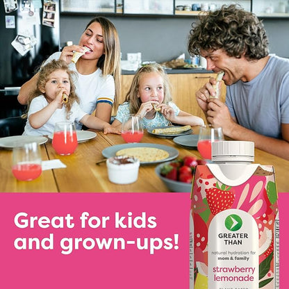 Greater Than Nutrient Hydration Beverage, Electrolyte Drink for Gut Health & Energy with Coconut Water, Vitamins, Gluten Free, Plant Based, Low Sugar, 8 Flavor Variety Pack
