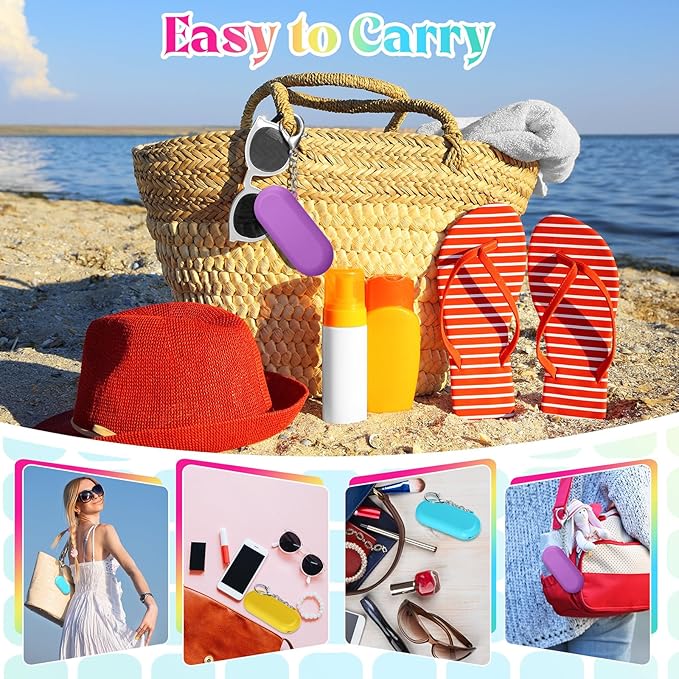 Meanplan 4 Sets Cruise Ship Essentials,4 Set Silicone Straws with Case Reusable Silicone Portable Drinking Straw Set for Party Travel Cold or Hot with 4 Carry Case, 4 Cleaning Brushes (Multicolor)