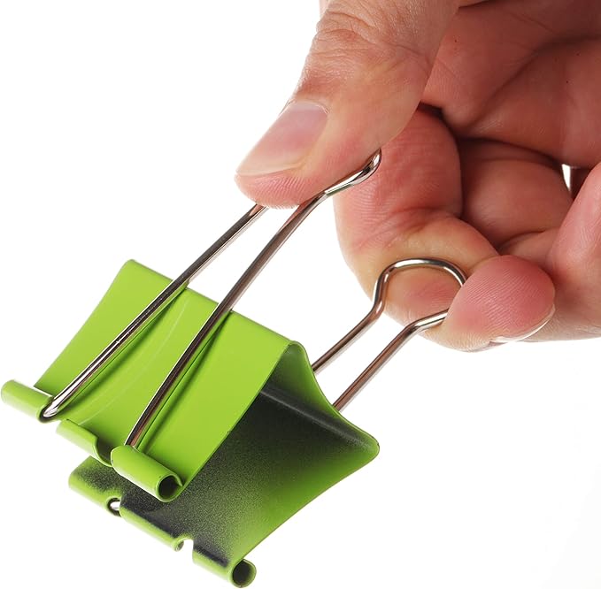 Mr. Pen Extra Large Binder Clips, 2 Inch, 12 Pack, Assorted Color
