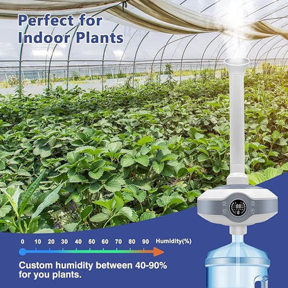 Humidifier Large Room 1000 sq.ft. Whole house & Commercial Humidifier 800ml/h Mist Output, Tankless Ultrasonic Cool Mist Industrial Humidifiers for Home, Office, Plants, Greenhouse, Warehouse