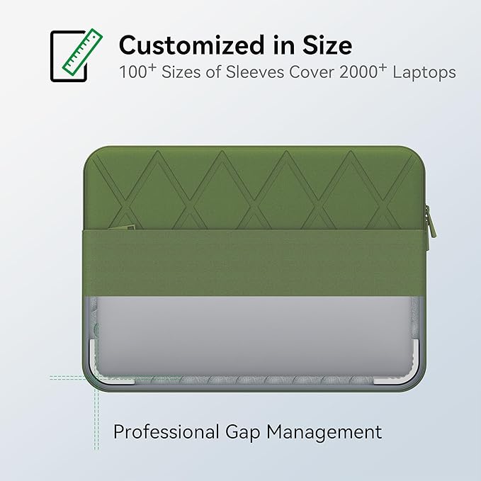 Smatree Laptop Sleeve for 14 inch Acer Swift Go 14 SFG14-71-52TV/71-54AP/71T-71SZ/71-785V, for Acer Swift Go SFG14-72T-58SH/72T-71QF/72T-718K/72-72YK, Protective Laptop Case with Pocket, Green (E413G)