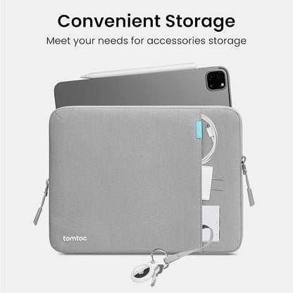 tomtoc 360 Protective Tablet Sleeve for iPad Pro 11-inch (M5/M4/4th/3rd/2nd/1st Gen) 2025, iPad Air 11-inch (M3/M2) with Magic Keyboard/Smart Keyboard Folio, 11 iPad (A16), Water-Resistant Tablet Case
