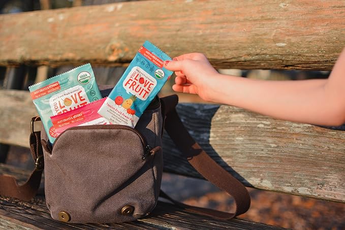 YOU LOVE FRUIT - Fruit Snacks Variety Pack 30 count, 100% Natural Gluten-Free, Vegan, Low Carb, Low Fat Fruit Kosher Snacks for Kids, College Students, Teachers and Offices, Healthy Fruit Snacks (Cherry, Watermelon, Mango)