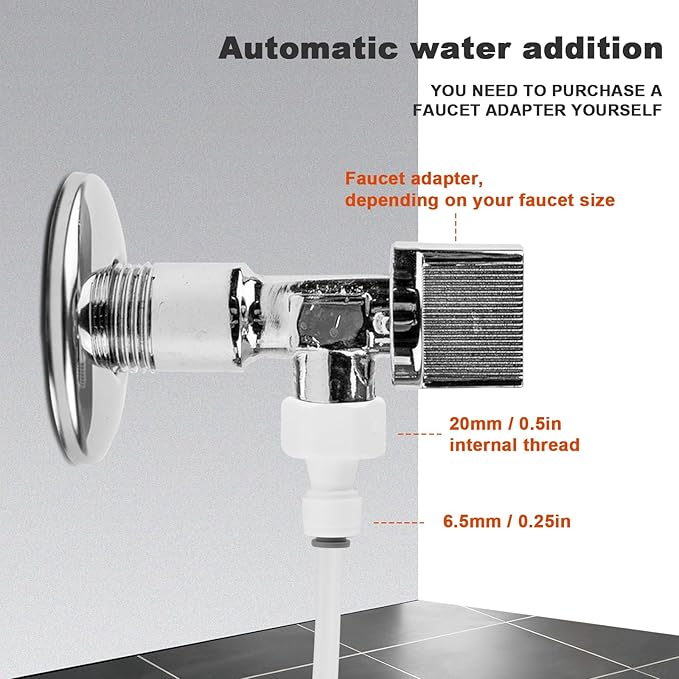 Industrial&Commercial Humidifier 7000ml/h Cool Mist Humidifier, Stainless Steel Shell, Automatic Water Filling, Mist Volume Adjustable, for Large Room Plant Greenhouse Mushroom 110V