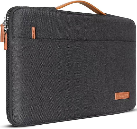 DOMISO 14 inch Laptop Case Sleeve Protective Cover Compatible with 15 inch MacBook Air M4 M3 M2,MacBook Pro,14-15 inch HP Dell ASUS Lenovo Chromebook,Waterproof Computer Cases Bag with Handle,Black