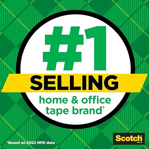 Scotch Magic Tape, Invisible, Home Office Supplies and School Supplies for College and Classrooms, 18 Refill Tape Rolls, Create Halloween Crafts