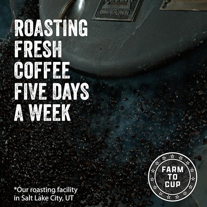 Black Rifle Coffee Company Gunship Roast, 12oz Bag, Ground Coffee Light Roast - Roasted Blend Made from Arabica Beans - Colombian & Brazilian Beans - Veteran Founded & American Made