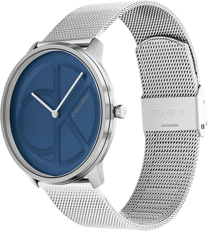 Calvin Klein Women's CK Iconic - 35mm 2H Quartz Watch - Stainless Steel Mesh Bracelet - Water Resistance 30 Meters – Premium Fashion Timepiece for Everyday Style - Gift for Her