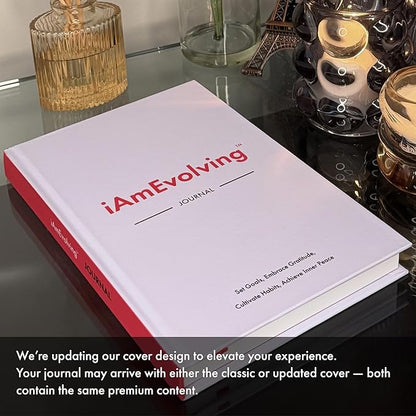 iAmEvolving Journal – Guided Gratitude & Goal Planner with Habit Tracker, Mindfulness Prompts & Daily Reflection | Undated 6-Month Self-Care & Wellness Notebook for Personal Growth (Lavender)