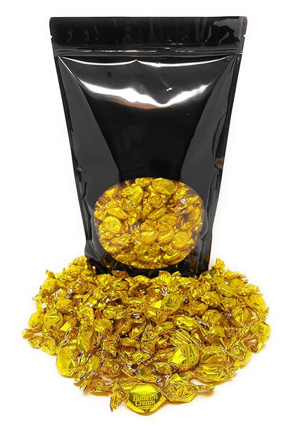 Holiday Butter Cream Hard Candy - 3 lbs - Classic Butter n' Cream Old School Butterscotch Hard Candies - Bulk American Vintage Candy Assortment - Individually Wrapped, 48 oz.