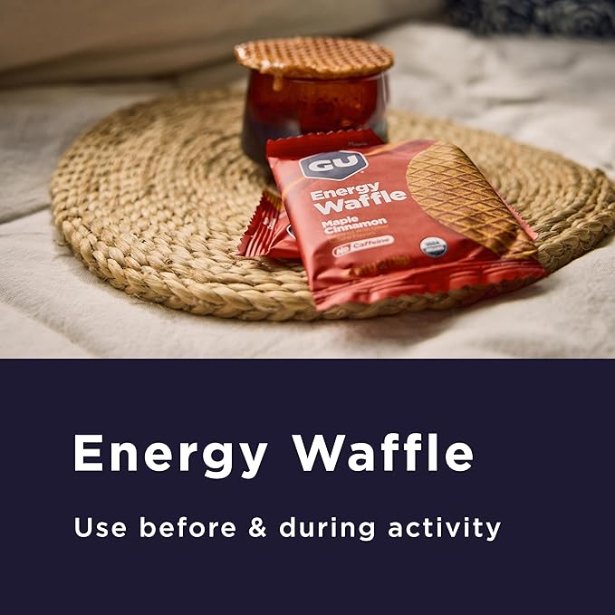 GU Energy Stroopwafel Wild Berry Sports Nutrition Waffle, Caffeine-Free, Gluten-Free, and Kosher dairy On-the-Go Energy for Any Workout, 16 Count