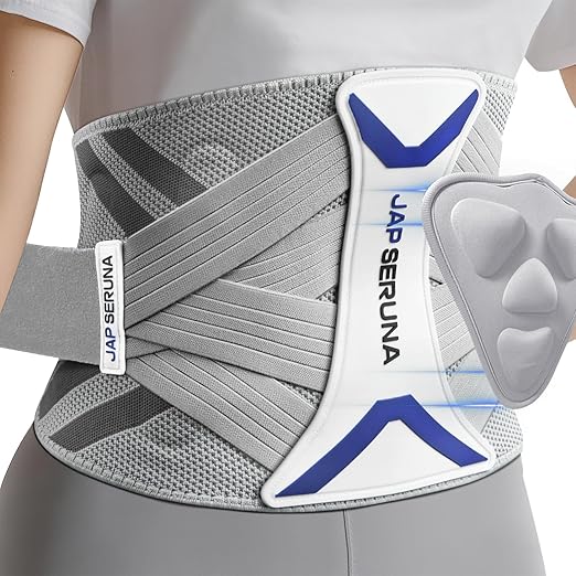 Lower Back Brace for Pain Relief & Posture Correction - Bionic Y-Back Support System with Adjustable 3D Knit Belt, Breathable Lumbar Pad - Medical Grade for Herniated Disc, Sciatica, Scoliosis, Arthritis