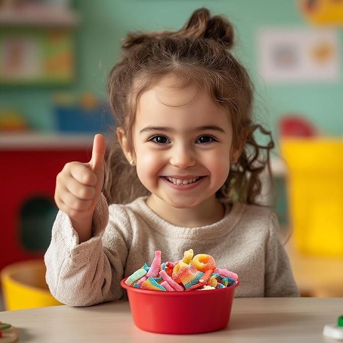 Gummy Candy Mix 2-Pound Bag | Peach Rings, Pencil Bites, Worms, Bottles, Belts | Sour and Sweet Treats