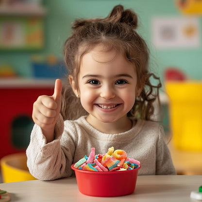 Gummy Candy Mix 2-Pound Bag | Peach Rings, Pencil Bites, Worms, Bottles, Belts | Sour and Sweet Treats