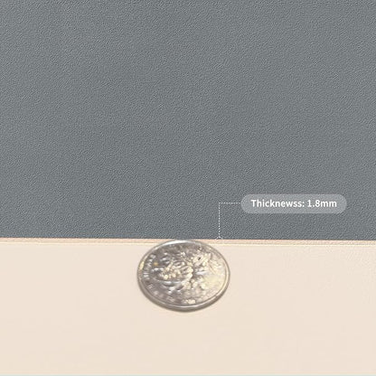Leather Desk Mat,1.8mm Thick,12x42 Inch Desk Cover,Desk Protector Mat,Dresser Cover Top,Dresser Top Cover,Dresser Top Protector,Desk Covers On Top of Desks(Beige+Light Gray,12×42)