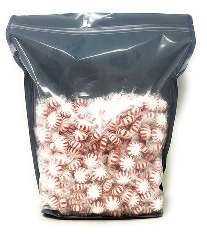 Holiday American Old Fashioned Peppermint Starlights Mints Hard Candy Discs Individually Wrapped Bulk 6 Lb's 450+ pcs (96-Oz)