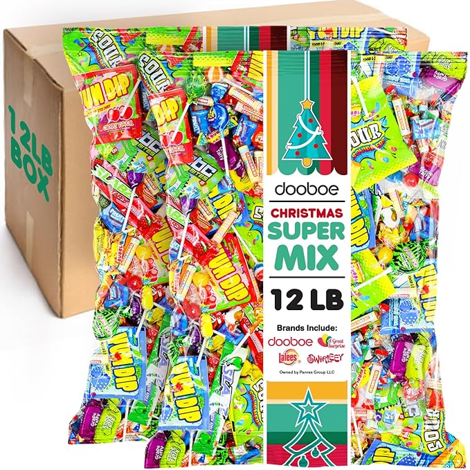 Christmas Bulk Candy Mix - 12 Pounds - Individually Wrapped Candies - Parade Candy - Wholesale Candy Assortment