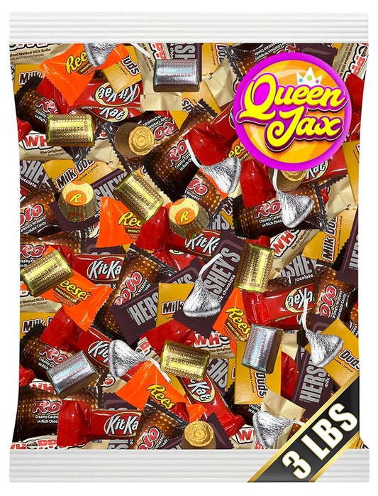Assorted Chocolate Candy Variety Pack - 3 Lb - Bulk Candy Chocolate Mix - Chocolate Candy Bulk - Assorted Chocolate - Bulk Individually Wrapped Chocolate - Candy Chocolate Assorted Candy
