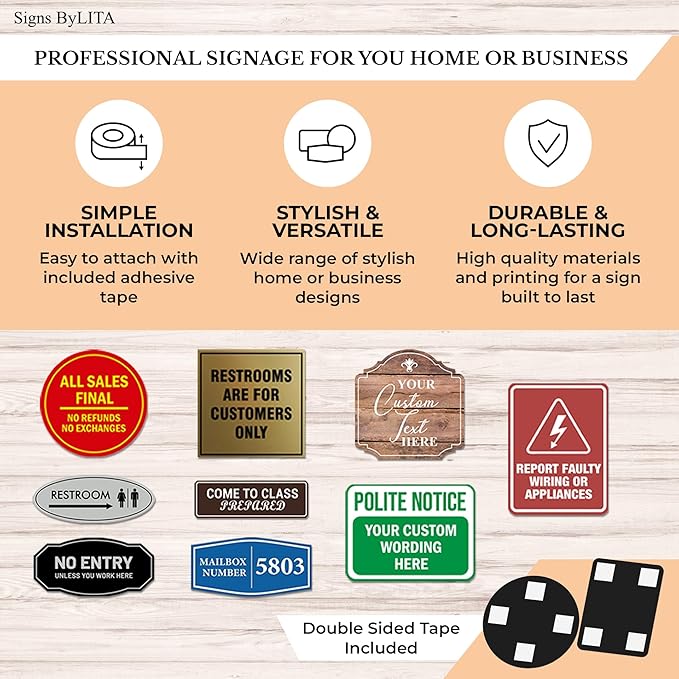 Standard First Aid Kit Sign (Black) - Small (10 Pack)