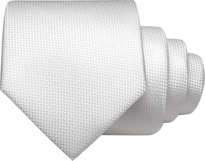 JEMYGINS Mens Tie and Lapel Pin with Pocket Square Tie Clip Sets for Casual and Business 4PCS