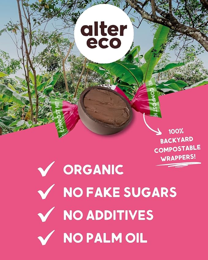Alter Eco | Deep Dark Sea Salt Truffles | 58% Pure Dark Cocoa, Fair Trade, Organic, Non-GMO, Gluten Free Dark Chocolate Truffles | 40 Truffles