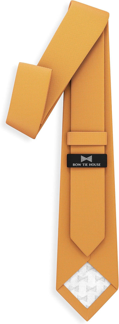 Men's Oxford Matt Neckties Solid Color for Adults Tuxedo Classic Design, by Bow Tie Hosue