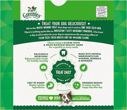 Greenies Veterinarian-Recommended Natural Dental Dog Treats Regular Size, Original Flavor, 54 oz. Pack, 192 Count