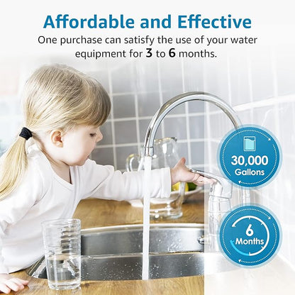 AQUA CREST AP810 Whole House Water Filter Replacement for 3M® Aqua-Pure AP810, AP801, AP811, Whirlpool® WHKF-GD25BB, WHKF-DWHBB, 5 Micron, 10" x 4.5", Well & Tap Water Filter, Pack of 3
