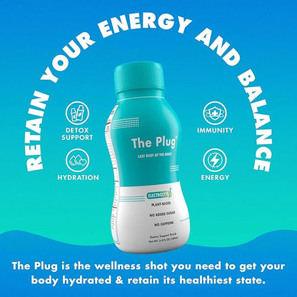 The Plug Liver Cleanse & Detox Drink | Organic Herbal Liquid Supplement with Electrolytes, Superfruits & Plant-Based Nutrients | Supports Hydration, Energy, Immunity & Liver Health