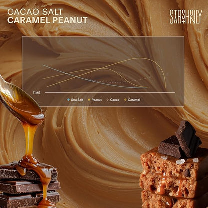 Stars + Honey Protein Bars- Cacao Salt Caramel Peanut,15g Protein, 2g Sugar, w/ Collagen Keto Friendly Snack - Gluten, Dairy, & Soy Free - High-Protein Snacks for Energy & Recovery-10 pack