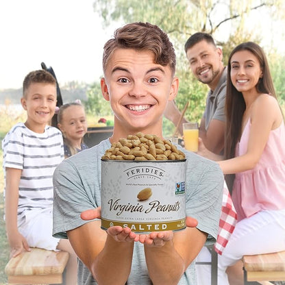 4 Pack-36oz Can Salted Virginia Peanuts