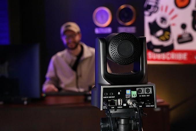 PTZOptics Move SE 30x 1080p Full HD Advanced PTZ Auto-Tracking Pan Tilt Zoom Camera for Live Streaming and Video Production (Gray)