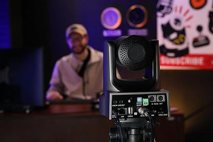 PTZOptics Move SE 30x 1080p Full HD Advanced PTZ Auto-Tracking Pan Tilt Zoom Camera for Live Streaming and Video Production (Gray)