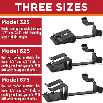 Roof Clips, Safe for Heat Tape, Electric Cable & Roof Heat Cable Installation, Prevents Roof Damage, Easy Nail-Free Outdoor Cable Clips, Your Ultimate Cable Clip (.625-25 Pack)