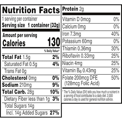 Cap'n Crunch Breakfast Cereal, Oops All berries, 1.12 Oz Individual Cups (12 Pack)