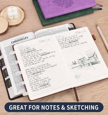 6 Pack Lined Journal Notebook for Women Men, A5 Hardcover Leather Journals for Writing, 200 Pages Thick Paper, Daily Journal Notebook for Work, School, Note Taking, Business, Travel, College Ruled