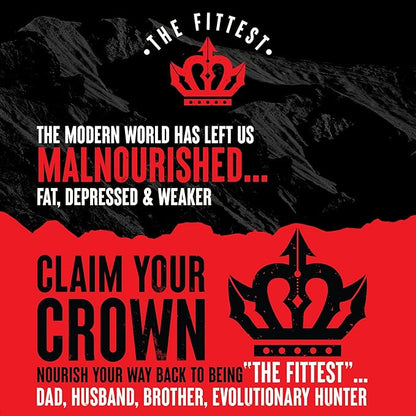THE FITTEST Chocolate Chip Liver King Bar — Dominant. Delicious. Dessert-Worthy and Keto w/ 12G Protein, Optimizing Fats, Collagen, Creatine, Electrolytes, Himalayan Salt.