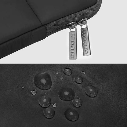 MOSISO 13-14 inch Laptop Case, 13.3 inch Puffy Laptop Sleeve Compatible with MacBook Air 13 13.3 13.6/Pro 13/14, HP, Dell, ASUS, Lenovo, Rectangle Quilted Puffer Computer Bag for Women, Black