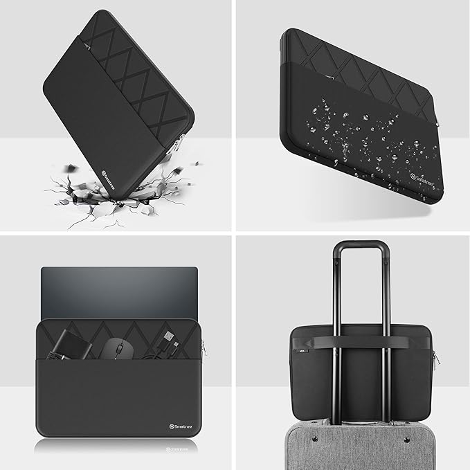 Smatree Laptop Sleeve for 15.6 inch Acer ConceptD 7 /ConceptD 7 Pro, Laptop Case with Accessory Pocket, YKK Zipper, Patented Super-Corner Design(E647)