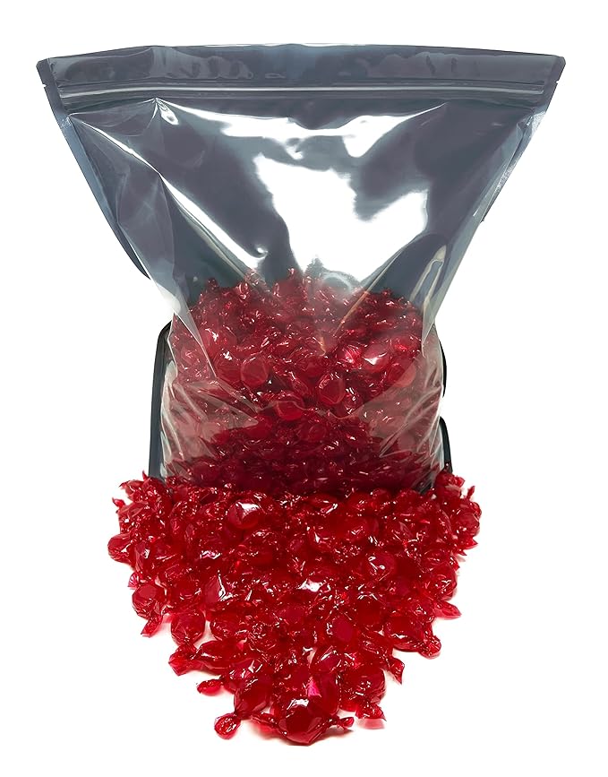 Holiday Cinnamon Hard Candy Disks - 10 lbs - Cinnamon Flavored Old School Classic Hard Candies - Bulk American Vintage Candy Assortment- Individually Wrapped, 160 oz.
