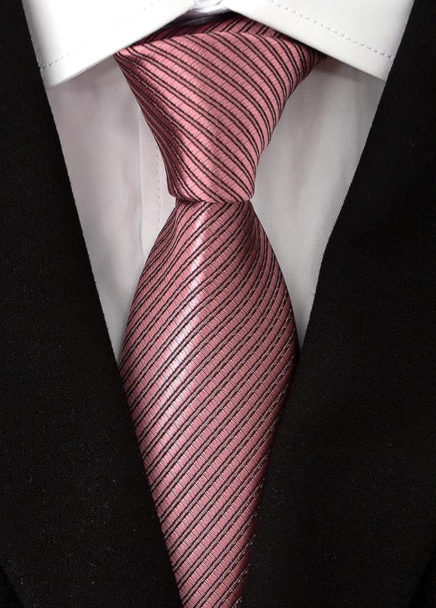 Adulove Men's Necktie Classic Silk Tie Woven Jacquard Neck Ties 6 PCS