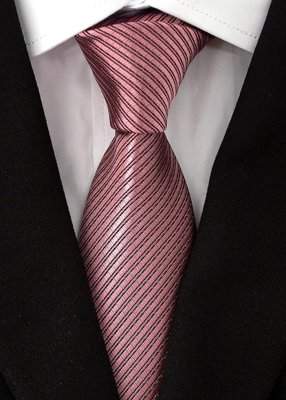 Adulove Men's Necktie Classic Silk Tie Woven Jacquard Neck Ties 6 PCS