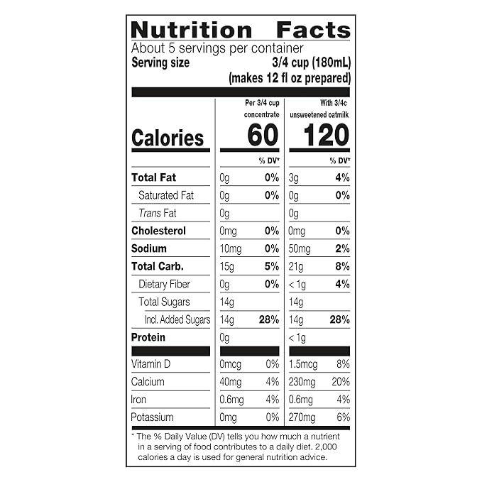 TAZO Decaf Gingerbread Spice Latte Tea Concentrate, 32 Fl Oz Carton (Pack of 2)