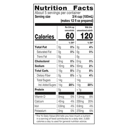 TAZO Decaf Gingerbread Spice Latte Tea Concentrate, 32 Fl Oz Carton (Pack of 2)