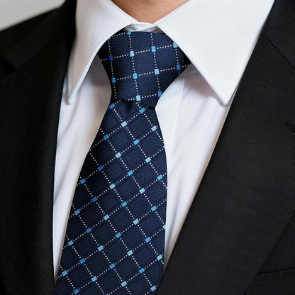 Fineknot Ties for Men, Jacquard Neck Ties, Mens Plaid Paisley Striped Tie, Classic Floral Mens Ties for Wedding Business
